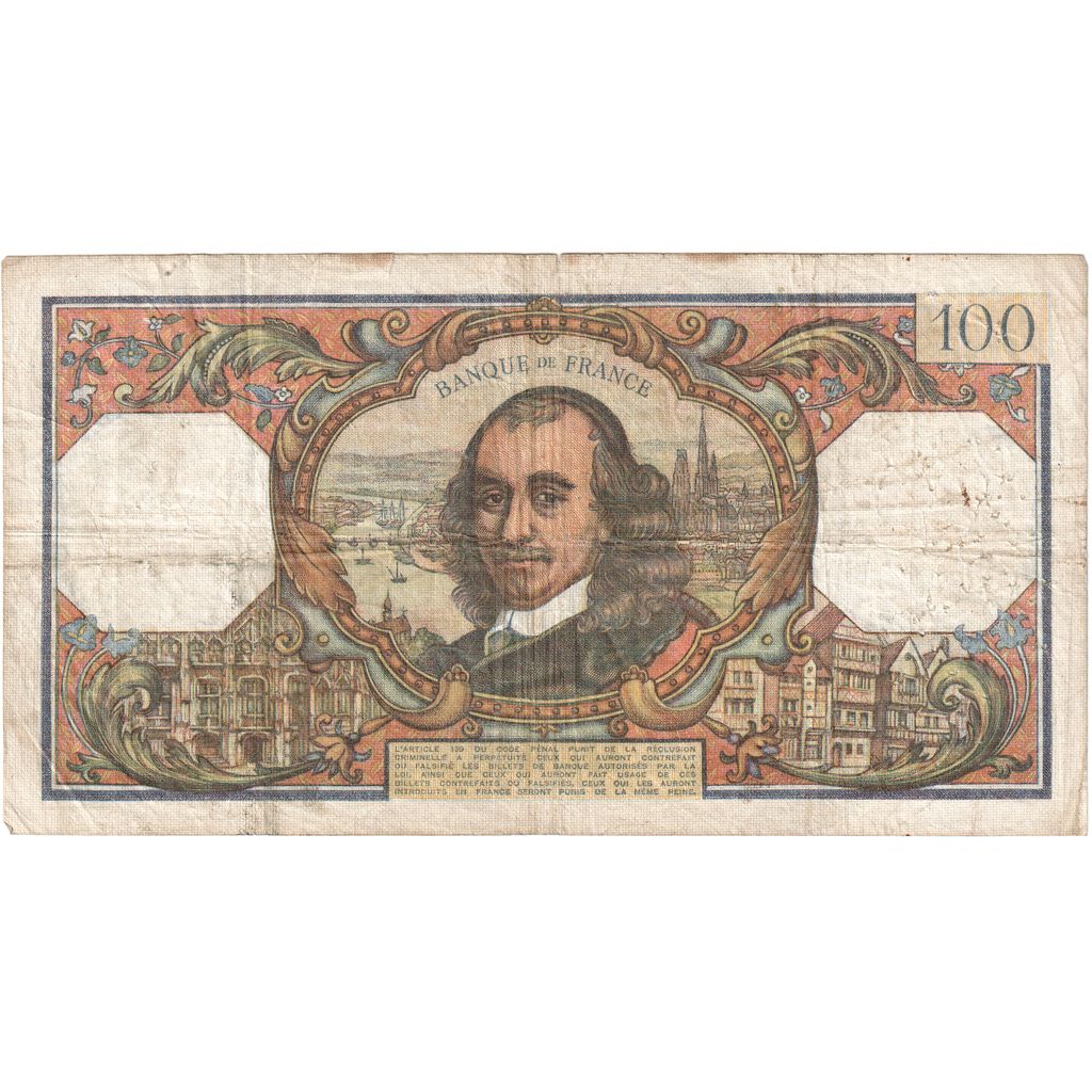 Francia, 100 Francs, Corneille, 1967-04-06, Q.242, MB
