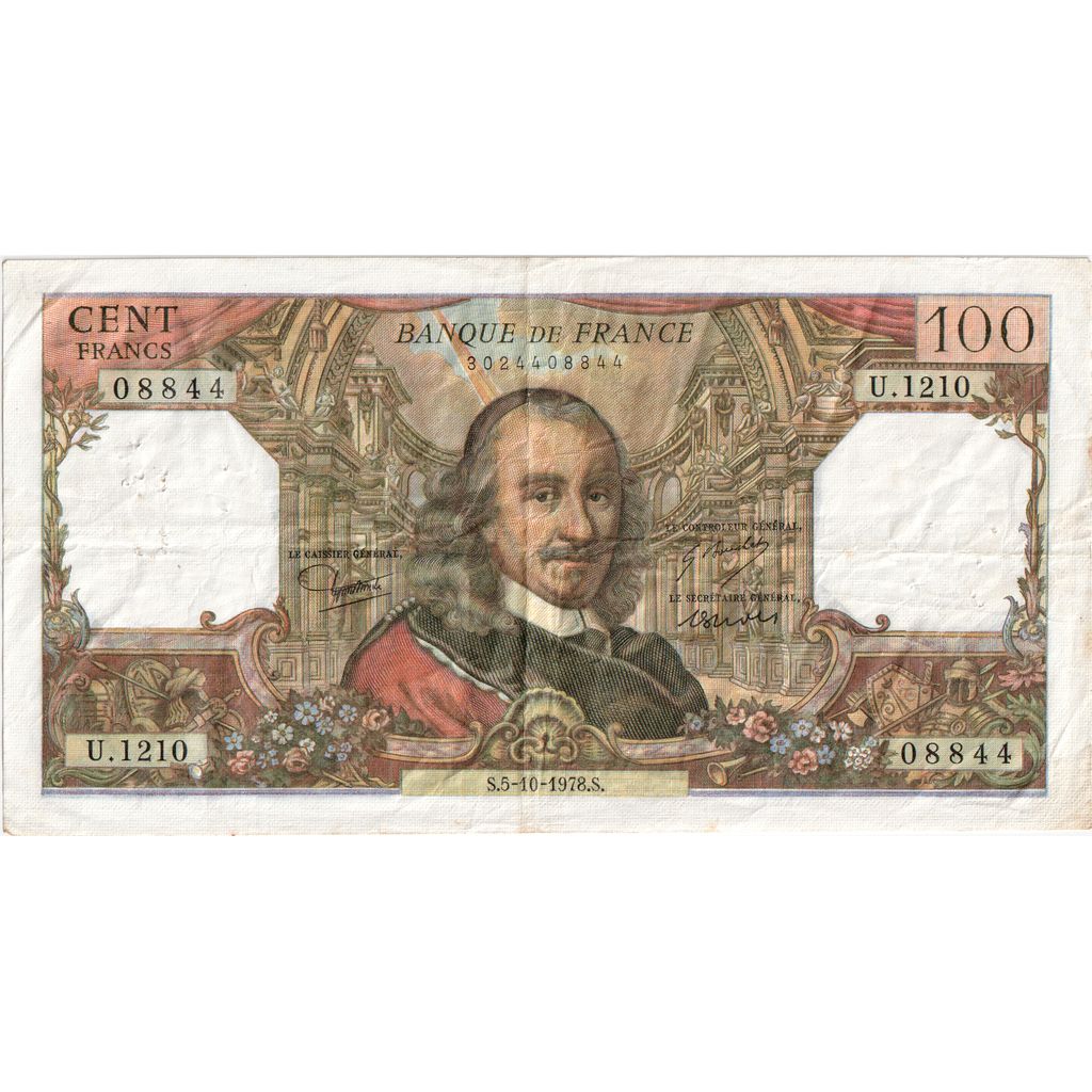 Francia, 100 Francs, Corneille, 1978-10-05, U.1210, BB
