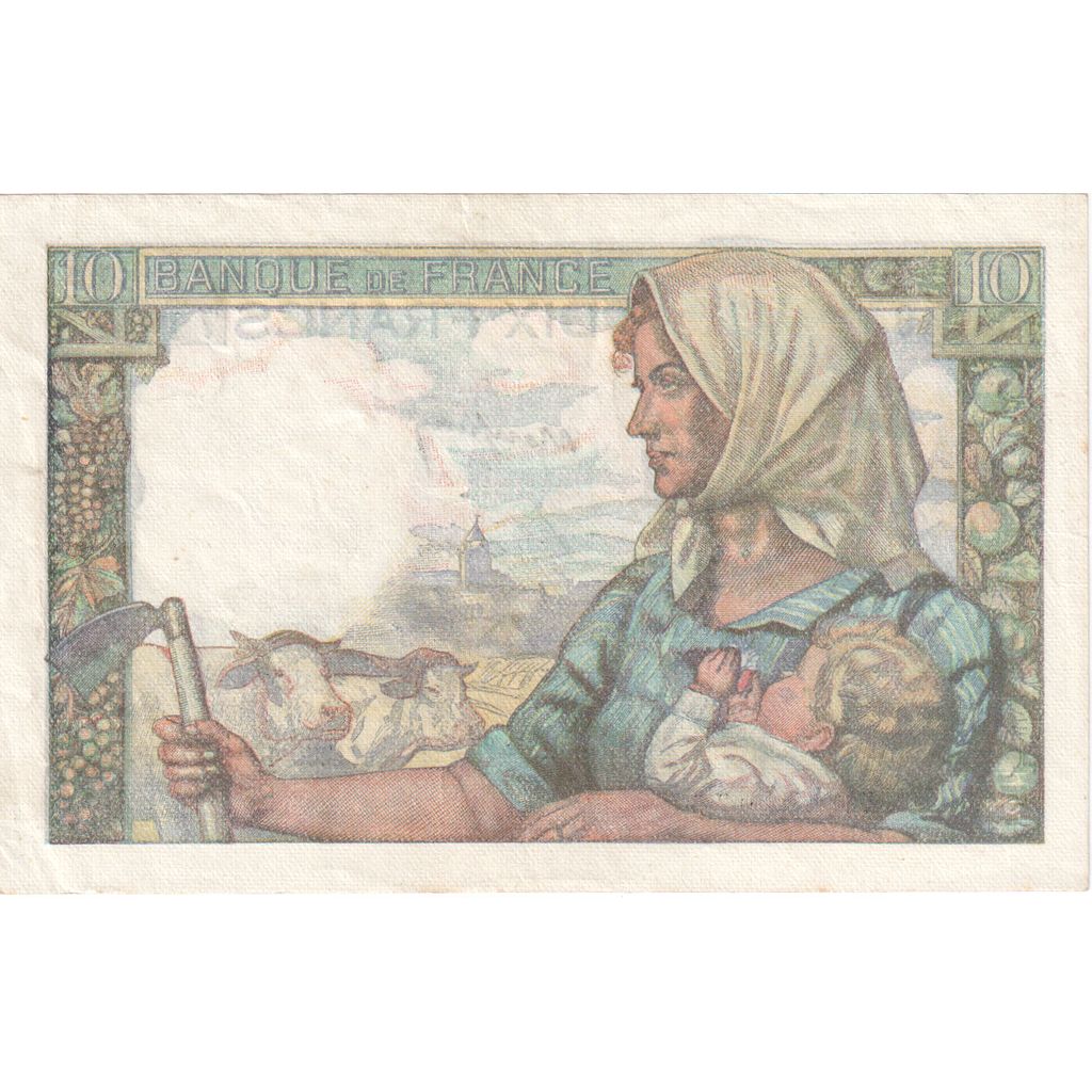 Francia, 10 Francs, Mineur, 1947-10-30, P.143, SPL