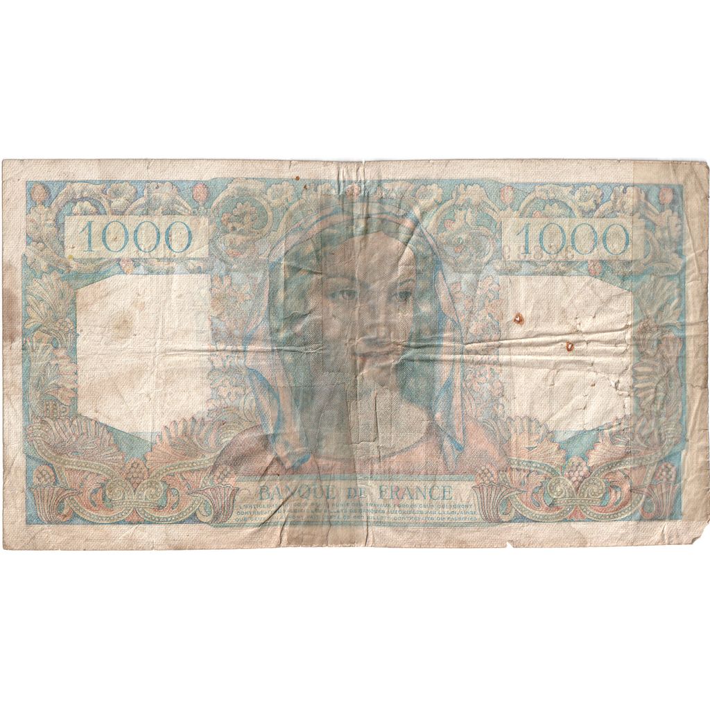 France, 1000 Francs, Cérès et Mercure, 1945-04-26, Y.100, TB