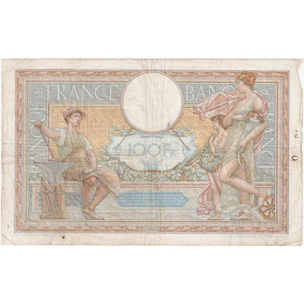 Francia, 100 Francs, Luc Olivier Merson, 1936-11-19, Z.52520, MB+