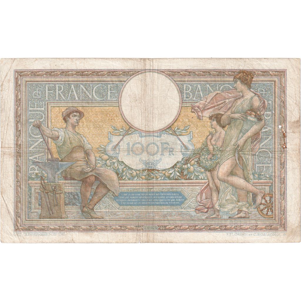 Francia, 100 Francs, Luc Olivier Merson, 1935-02-07, Z.48189, MB+