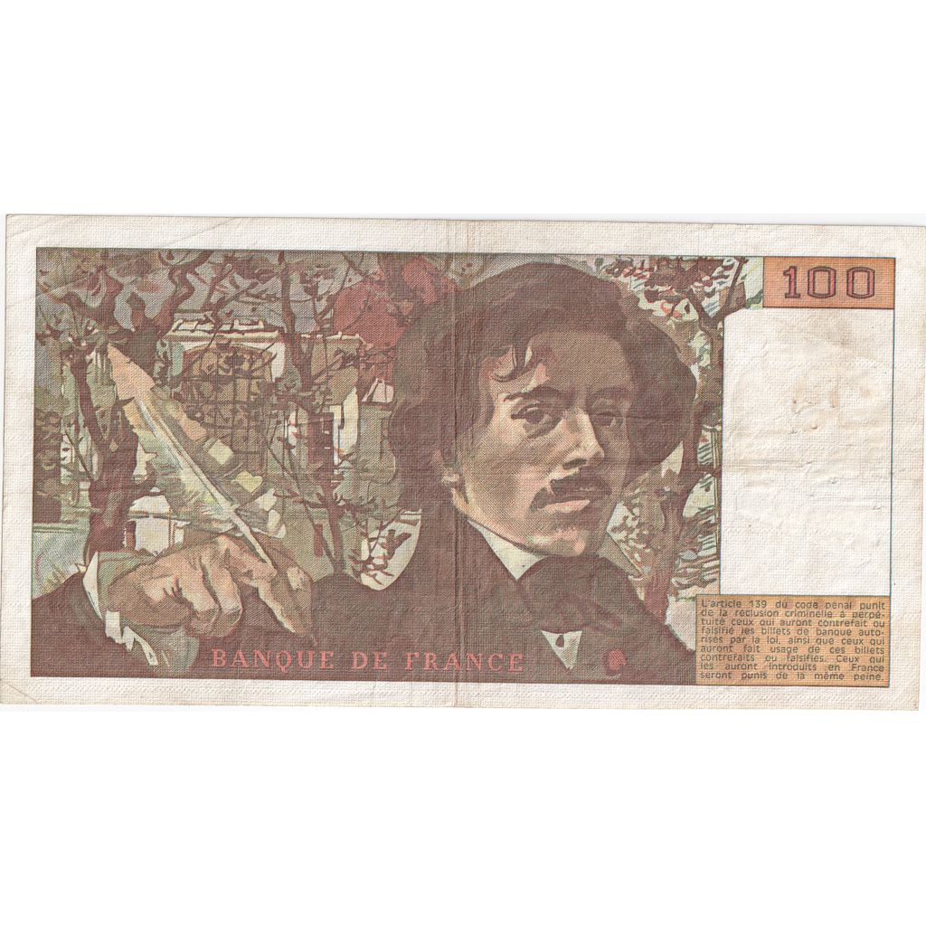 Frankreich, 100 Francs, Delacroix, A.9, S+