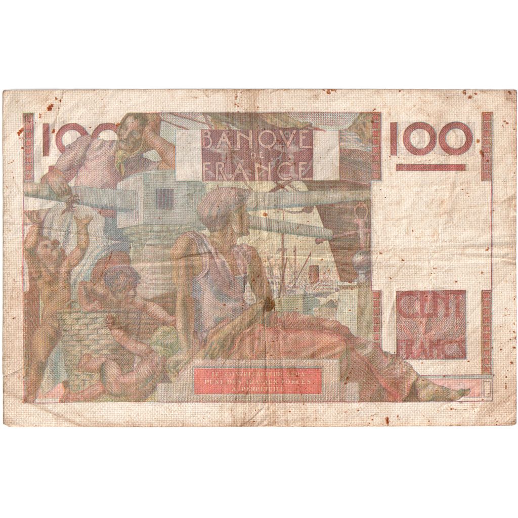 Francia, 100 Francs, Jeune Paysan, 1952-10-02, L.491, BC