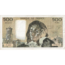 France, 500 Francs, Pascal, 1987-01-08, V.251, EF(40-45)