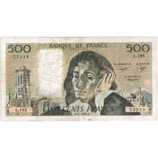 France, 500 Francs, Pascal, 1984-01-05, L.195, VF(30-35)