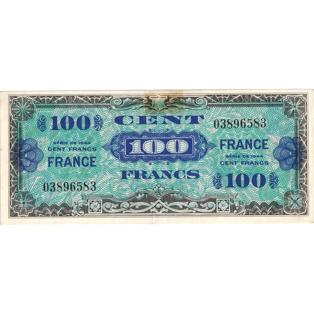 Frankrijk, 100 Francs, 1945 Verso France, TTB