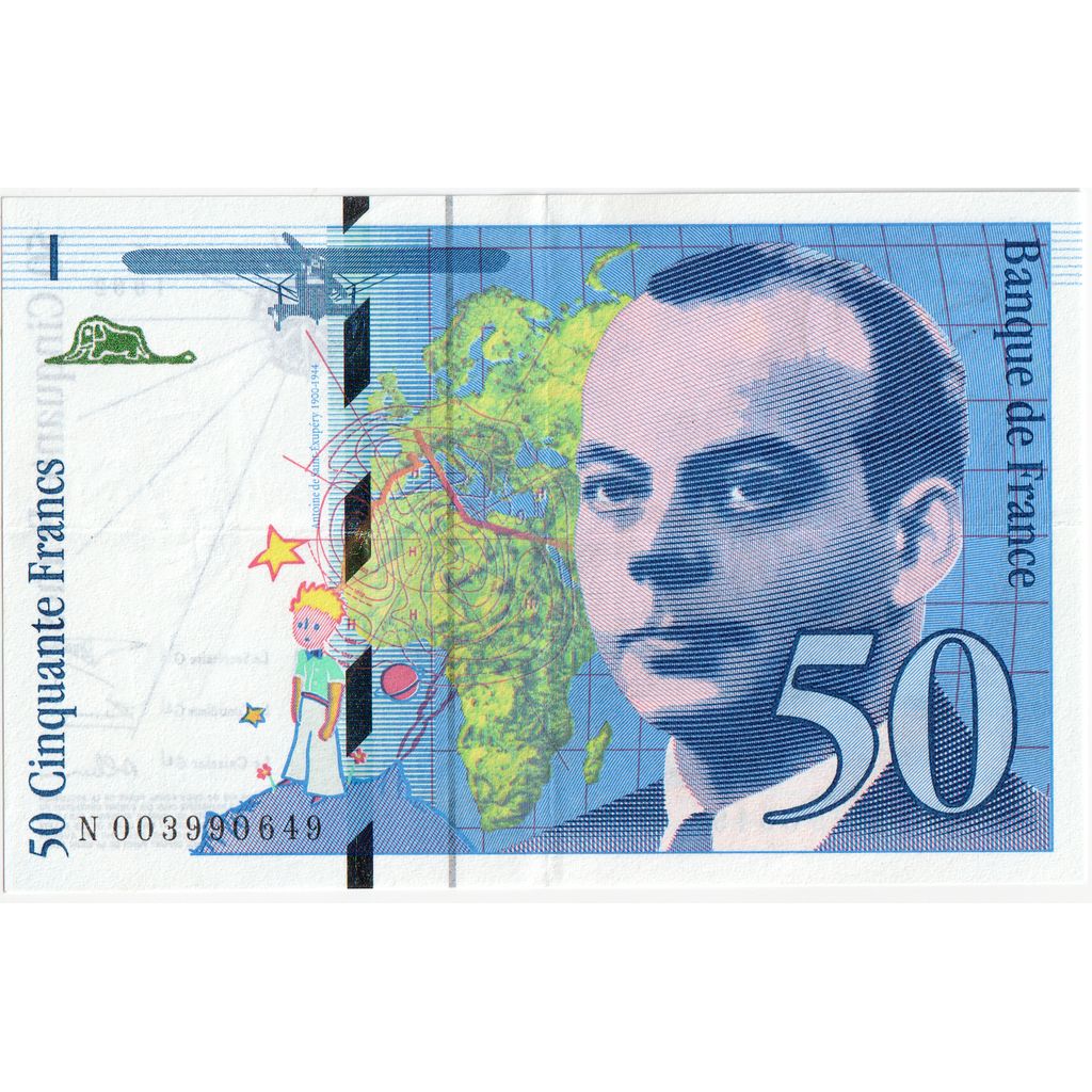 Frankreich, 50 Francs, St Exupéry, N003990649, UNZ