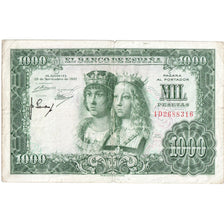 Spain, 1000 Pesetas, 1957-11-29, VF(30-35)
