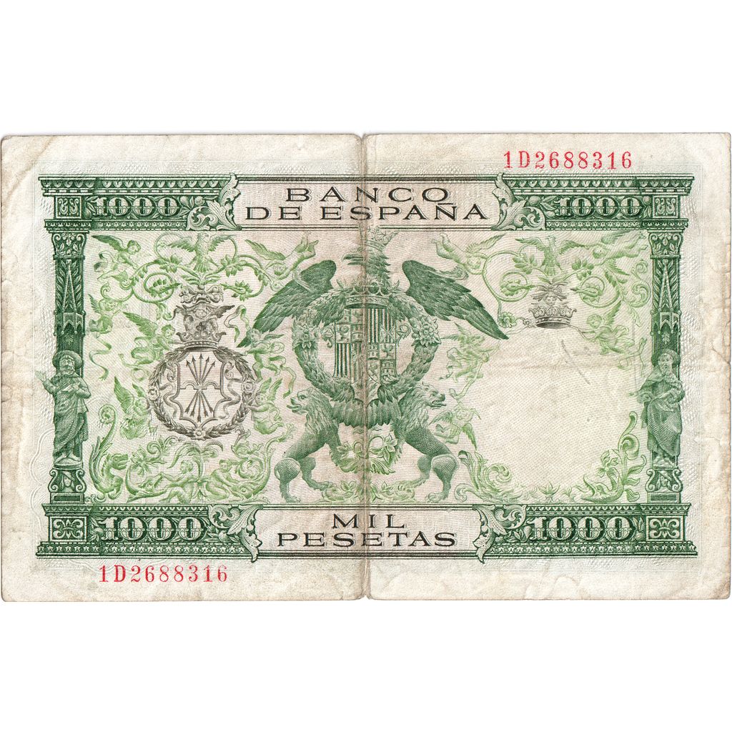 Spain, 1000 Pesetas, 1957-11-29, VF(30-35)