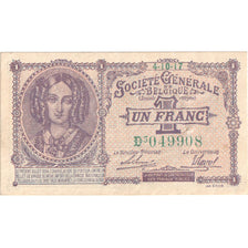 Belgio, 1 Franc, 1918-10-04, BB