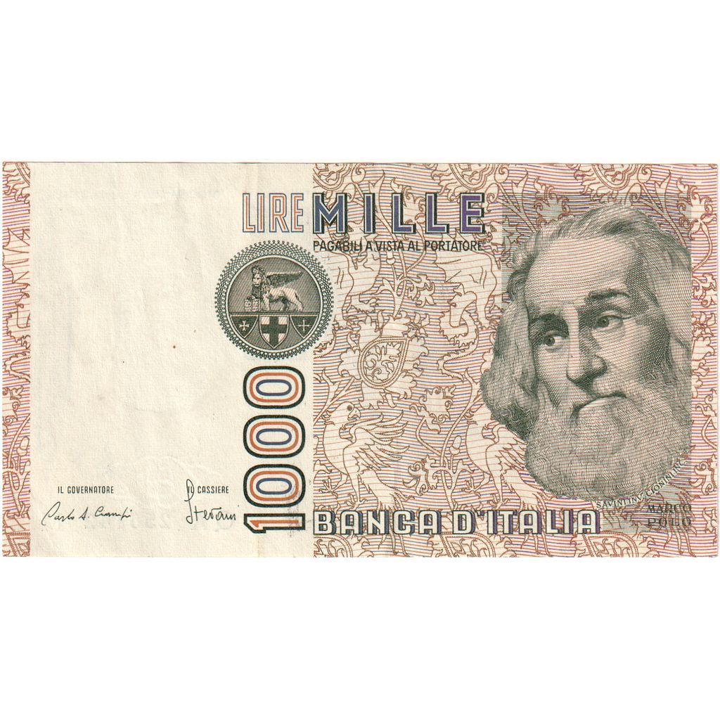 Itália, 1000 Lire, EF(40-45)