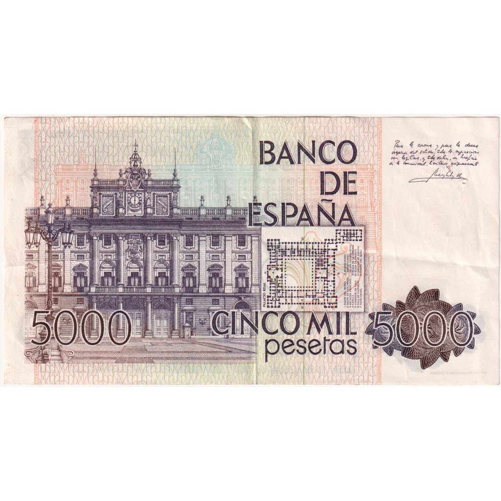 Spanje, 5000 Pesetas, 1979-10-23, TTB