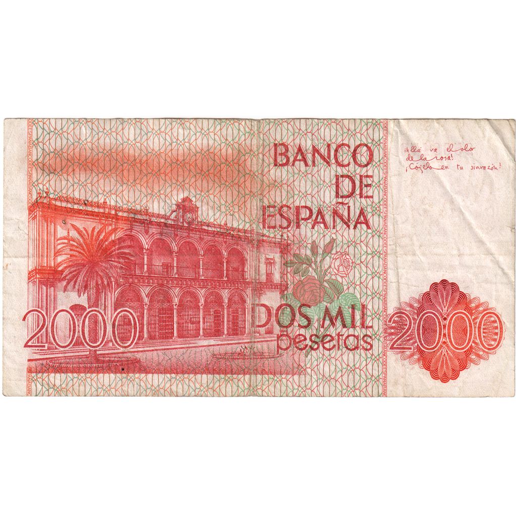 Spanje, 2000 Pesetas, 1980-07-22, TTB