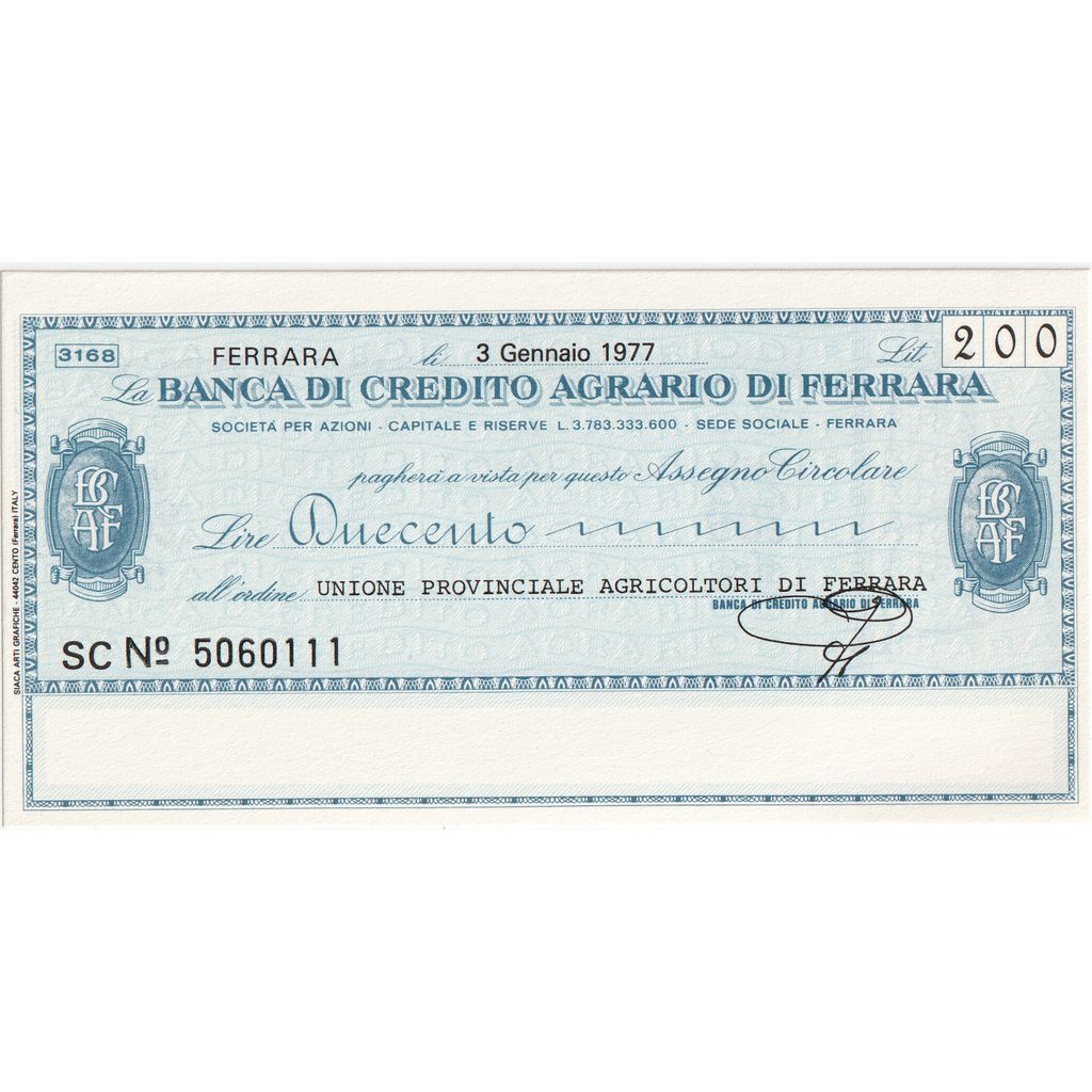 Billet, Italie, 200 Lire, 1977, 1977-02-15, NEUF
