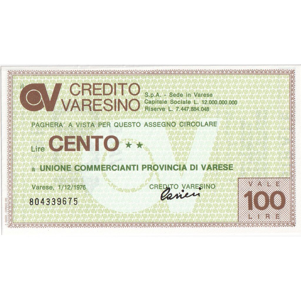 Italie, 100 Lire, 1976-12-01, Verona, NEUF