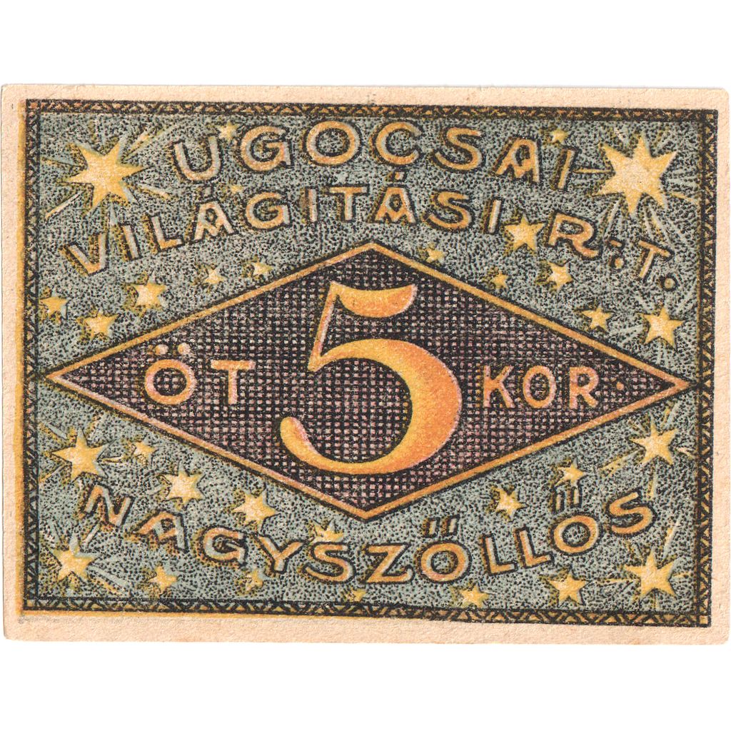 Hongarije, 1919-11-15, 5 KORUN, SPL