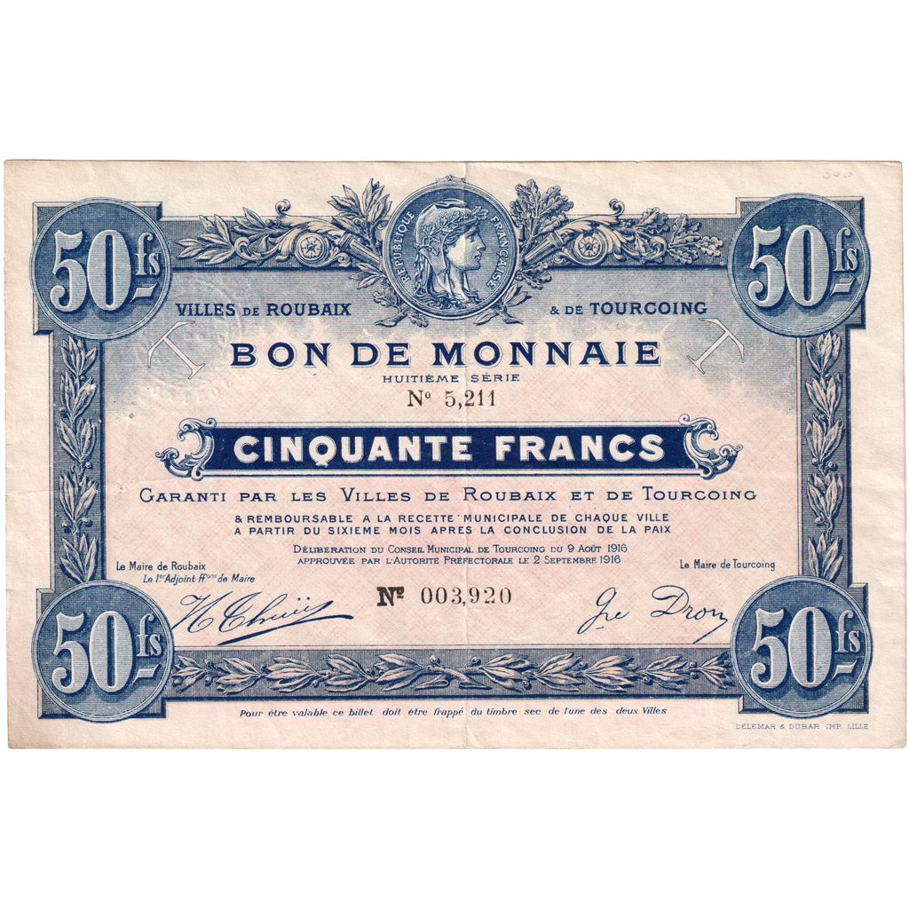 France, 50 Francs, EF(40-45), Pirot:59-2196