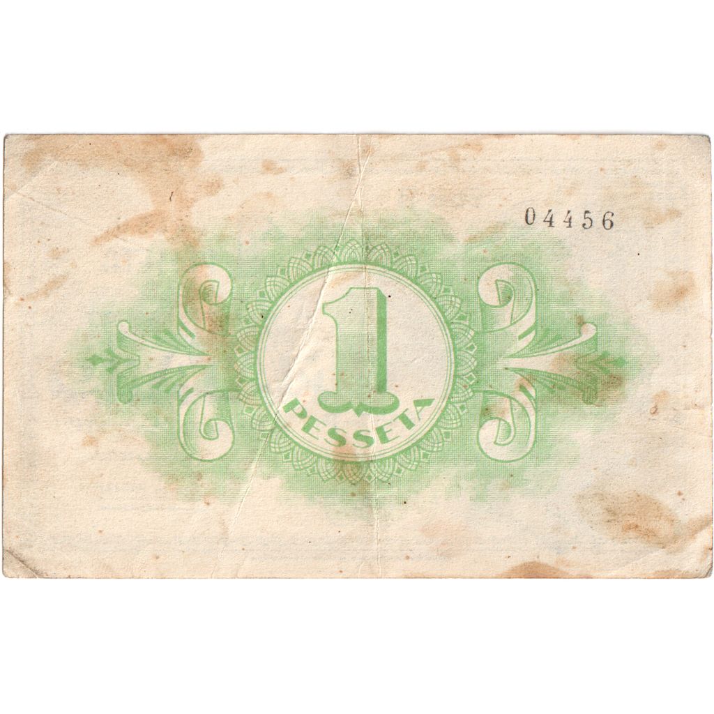 Spagna, 1 Peseta, 1937-03-16, MB+