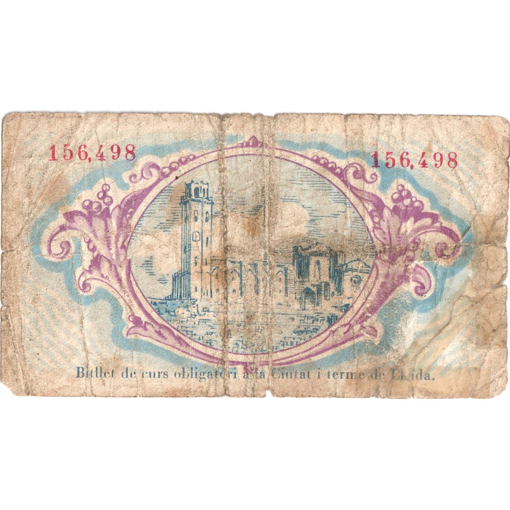 Spain, 1 Peseta, 1937-06-30, VF(20-25)