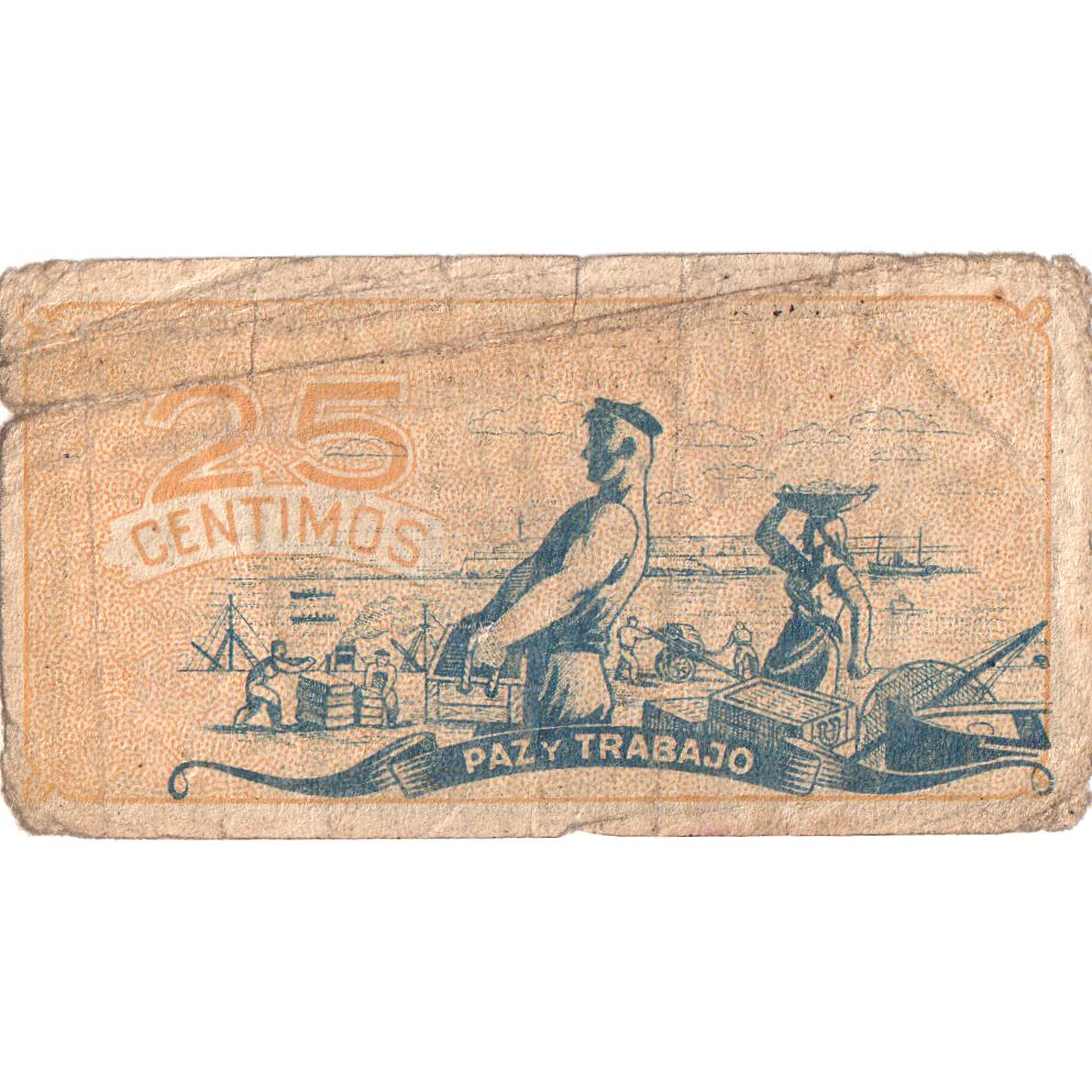 Espanha, 25 Centimos, VF(30-35)