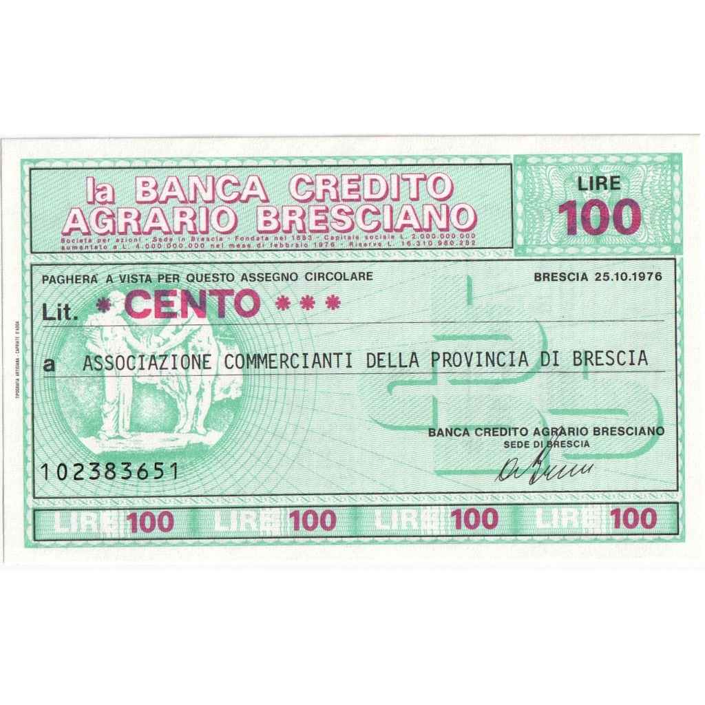 Italy, 100 Lire, 1976-10-25, UNC(63)