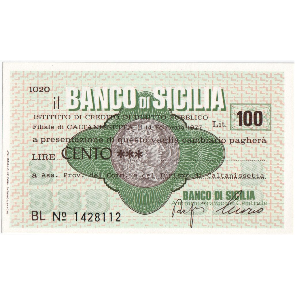 Italy, 100 Lire, 1977-02-14, Florence, UNC(65-70)