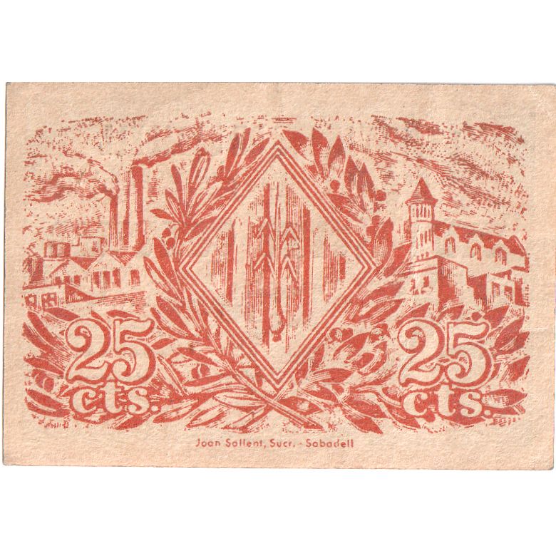 Spagna, 25 Centimes, 1937-10-06, SPL-