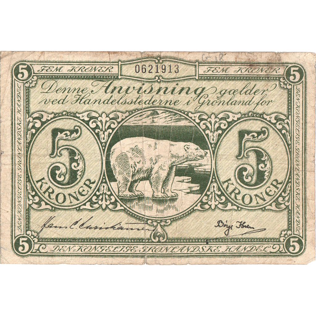 Denemarken, 5 Kroner, TB+