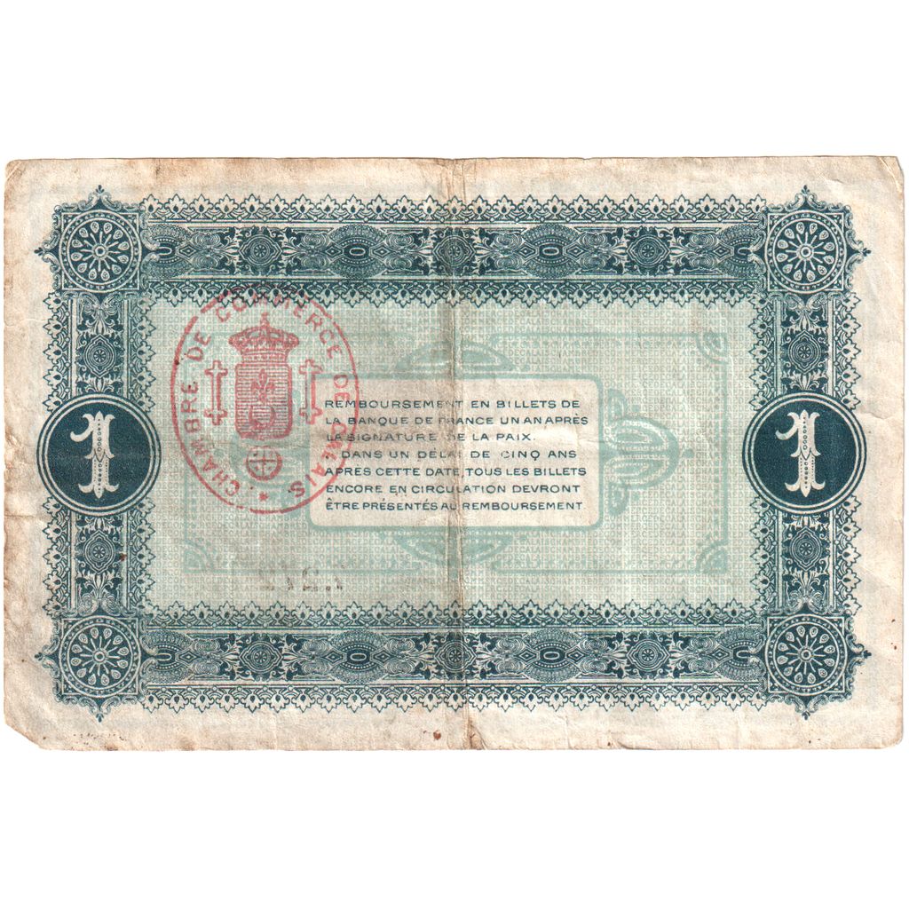 France, 1 Franc, 1916-01-14, EF(40-45), Pirot:36-30