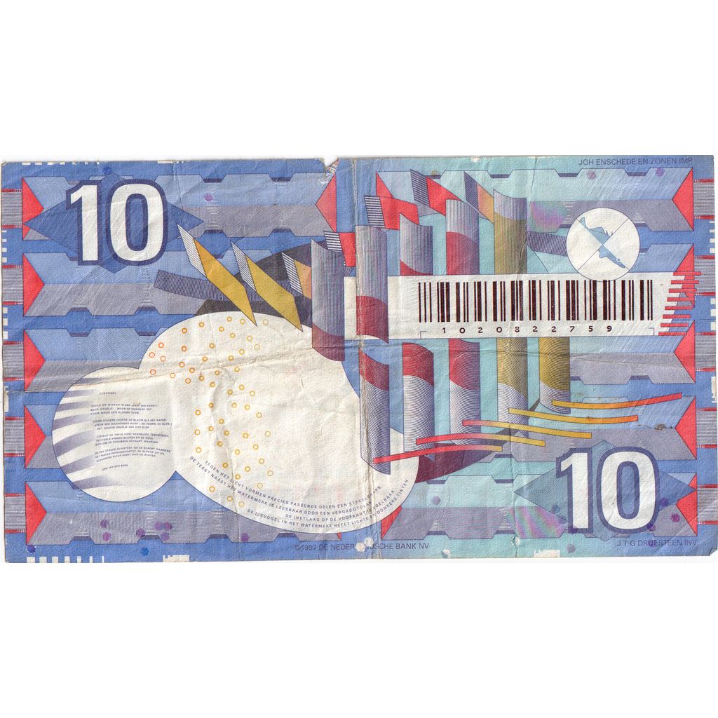 Países Bajos, 10 Gulden, 1997-07-01, MBC