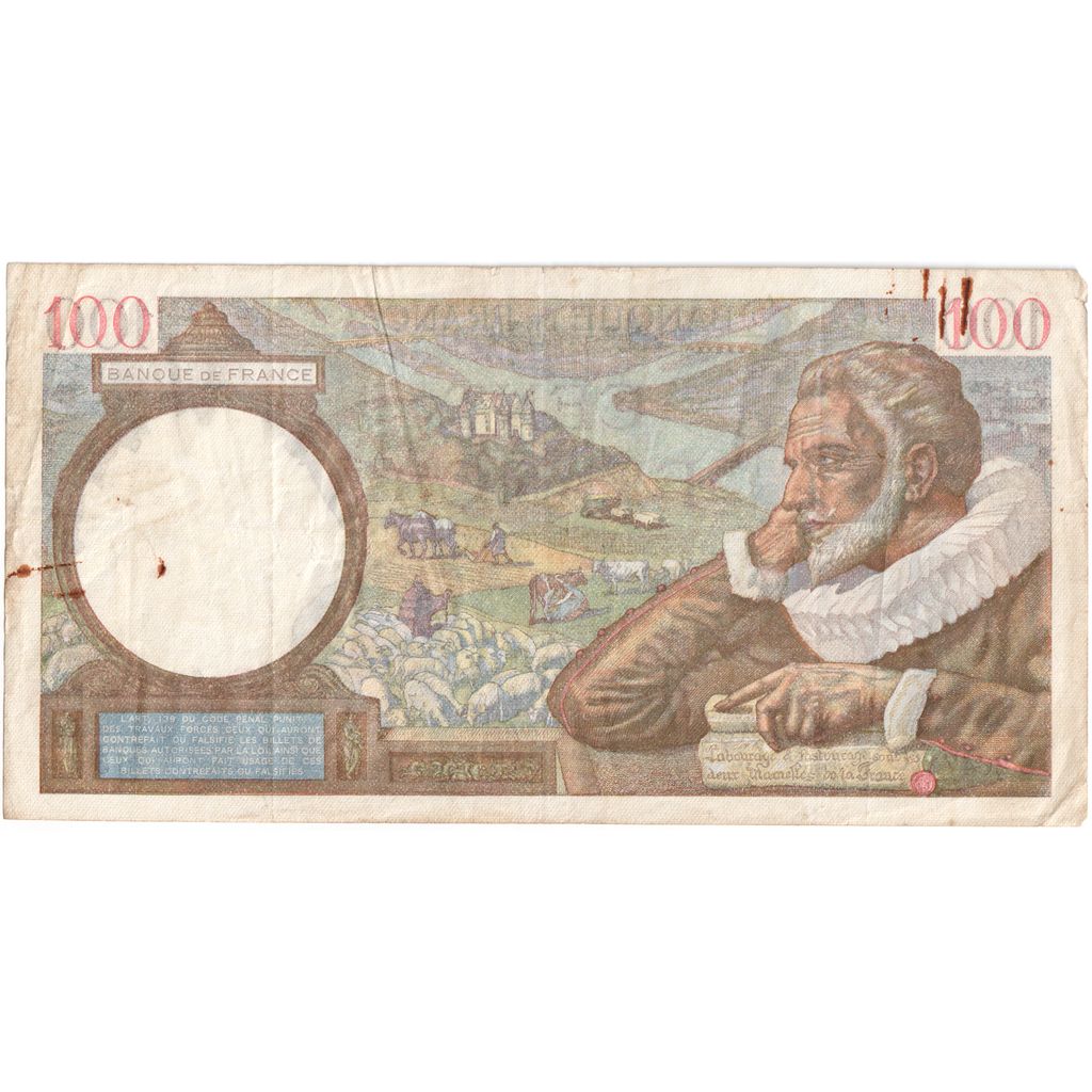 Frankrijk, 100 Francs, Sully, 1941-12-04, S.26471, TTB