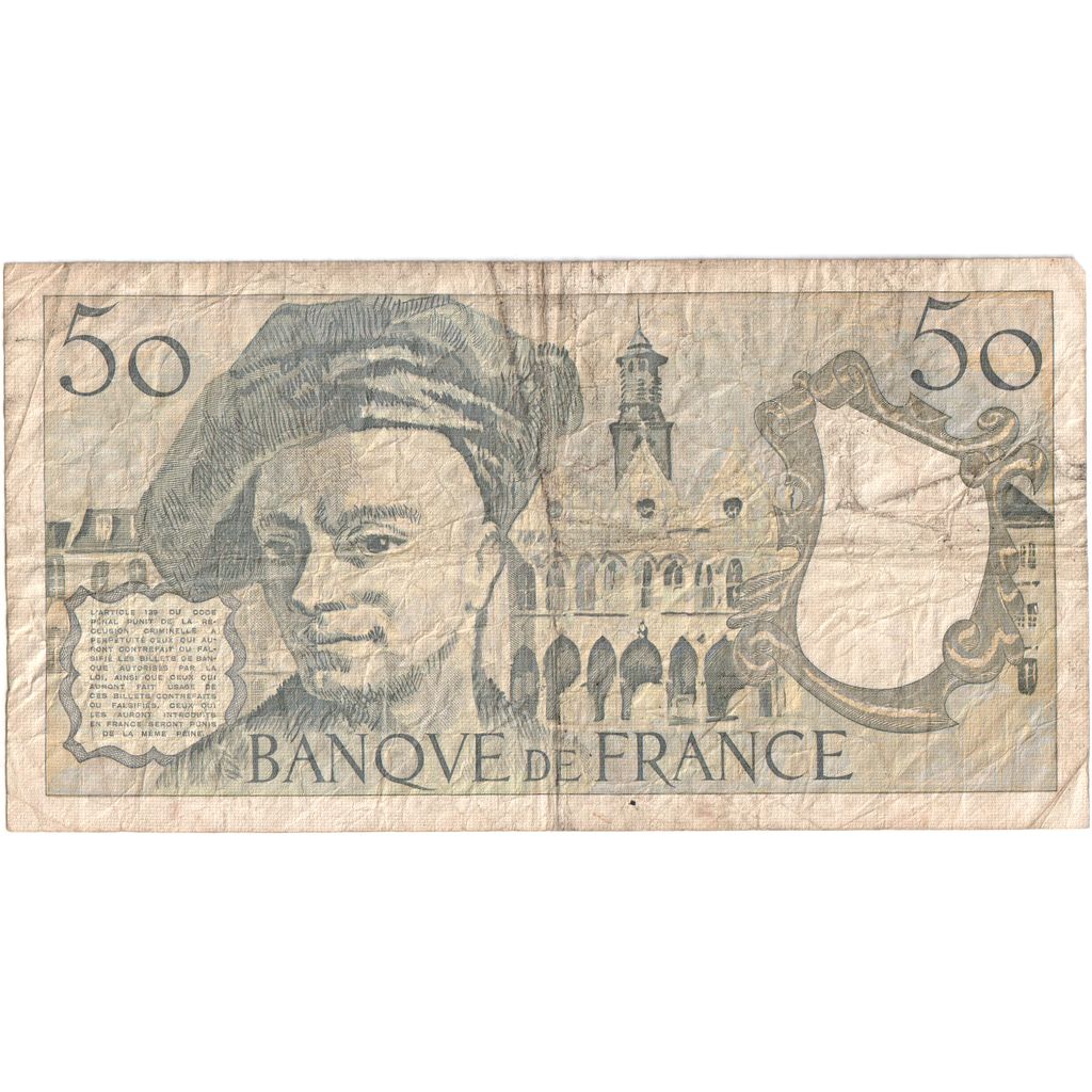 Francia, 50 Francs, Quentin de La Tour, K.59, BC+