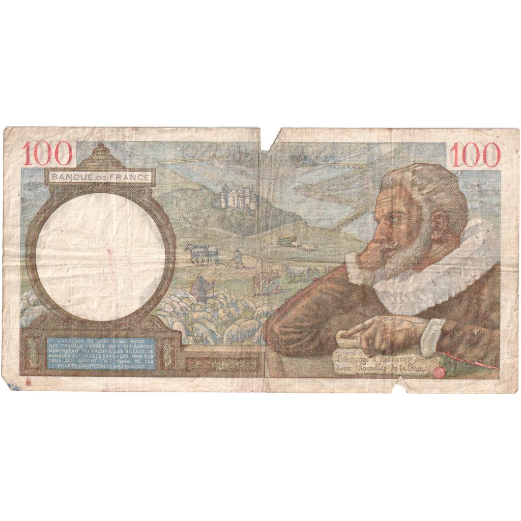 Frankreich, 100 Francs, Sully, 1940-02-22, A.7642, S