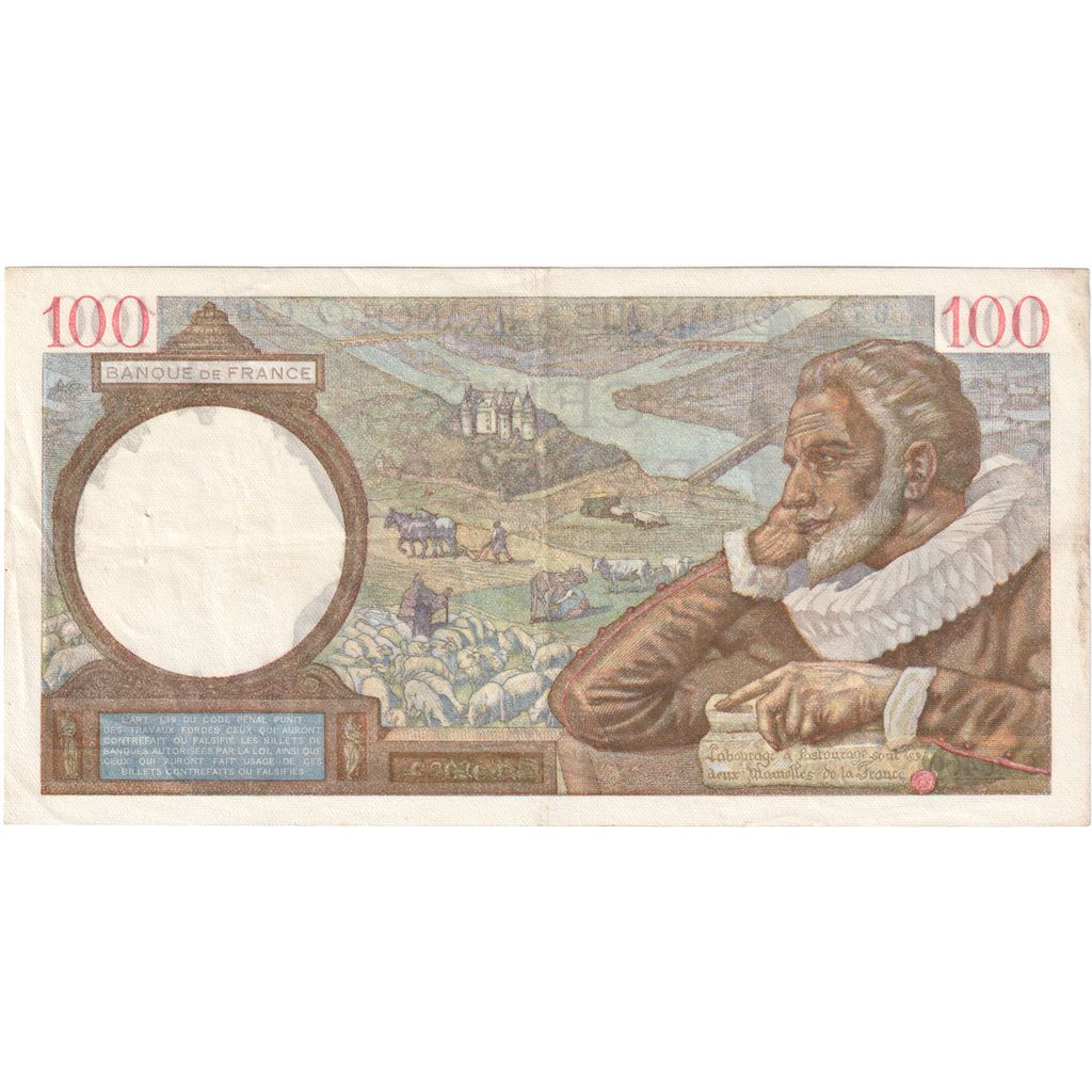Frankrijk, 100 Francs, Sully, 1941-12-04, C.26400, TTB