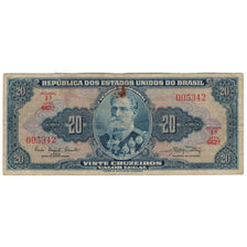 Banknote, Brazil, 20 Cruzeiros, KM:168b, VG(8-10)