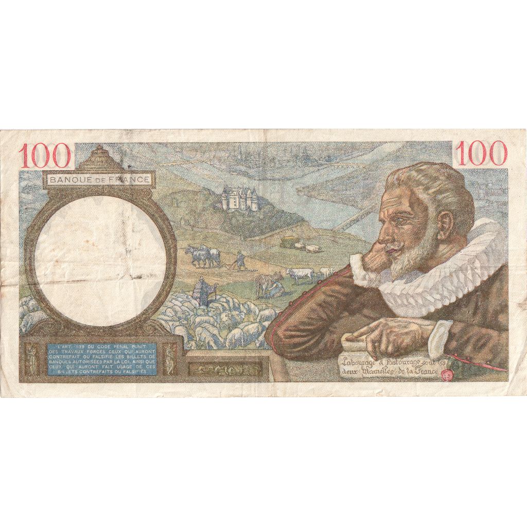 Francia, 100 Francs, Sully, 1939-11-30, Y.4510, BB