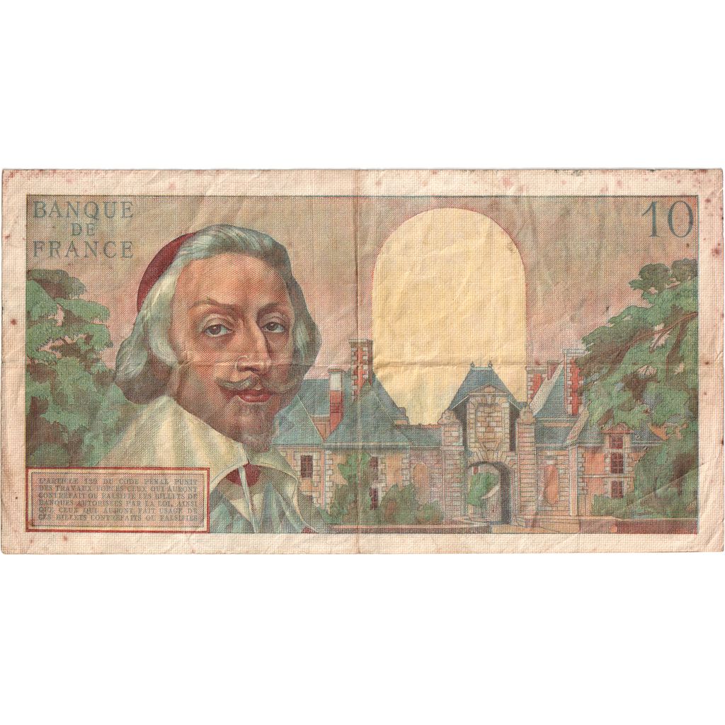 Francia, 10 Nouveaux Francs, Richelieu, 1959-03-05, W.13, BC