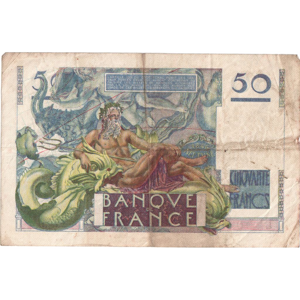 Frankrijk, 50 Francs, Le Verrier, 1946-05-02, W.9, TB+