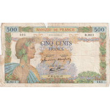 France, 500 Francs, La Paix, 1941-10-30, D.3811, VF(20-25)