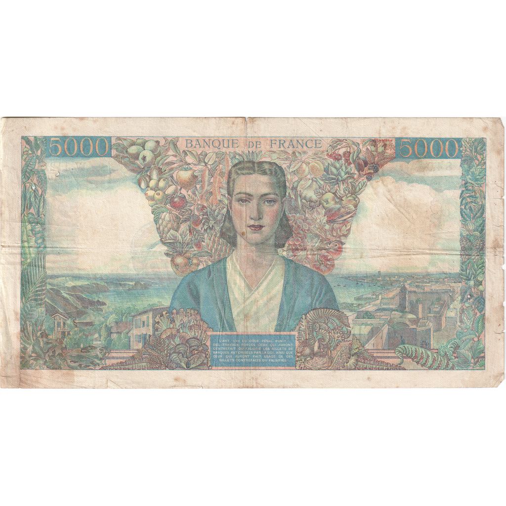 Francia, 5000 Francs, Empire Français, 1942-10-08, W.112, MB