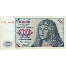 Nota, ALEMANHA - REPÚBLICA FEDERAL, 10 Deutsche Mark, 1980-01-02, KM:31d