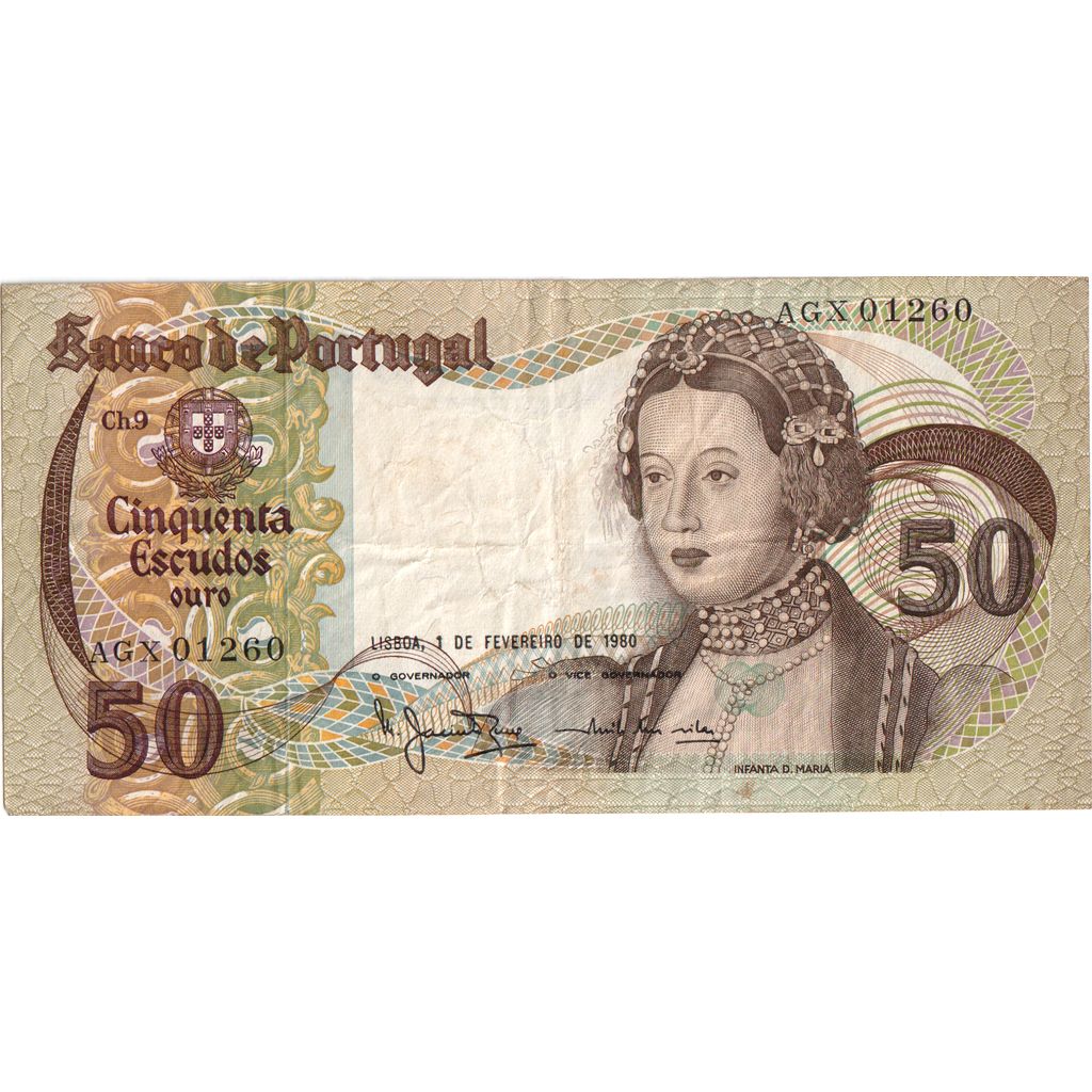 Portugal, 50 Escudos, 1980-02-01, EF(40-45)