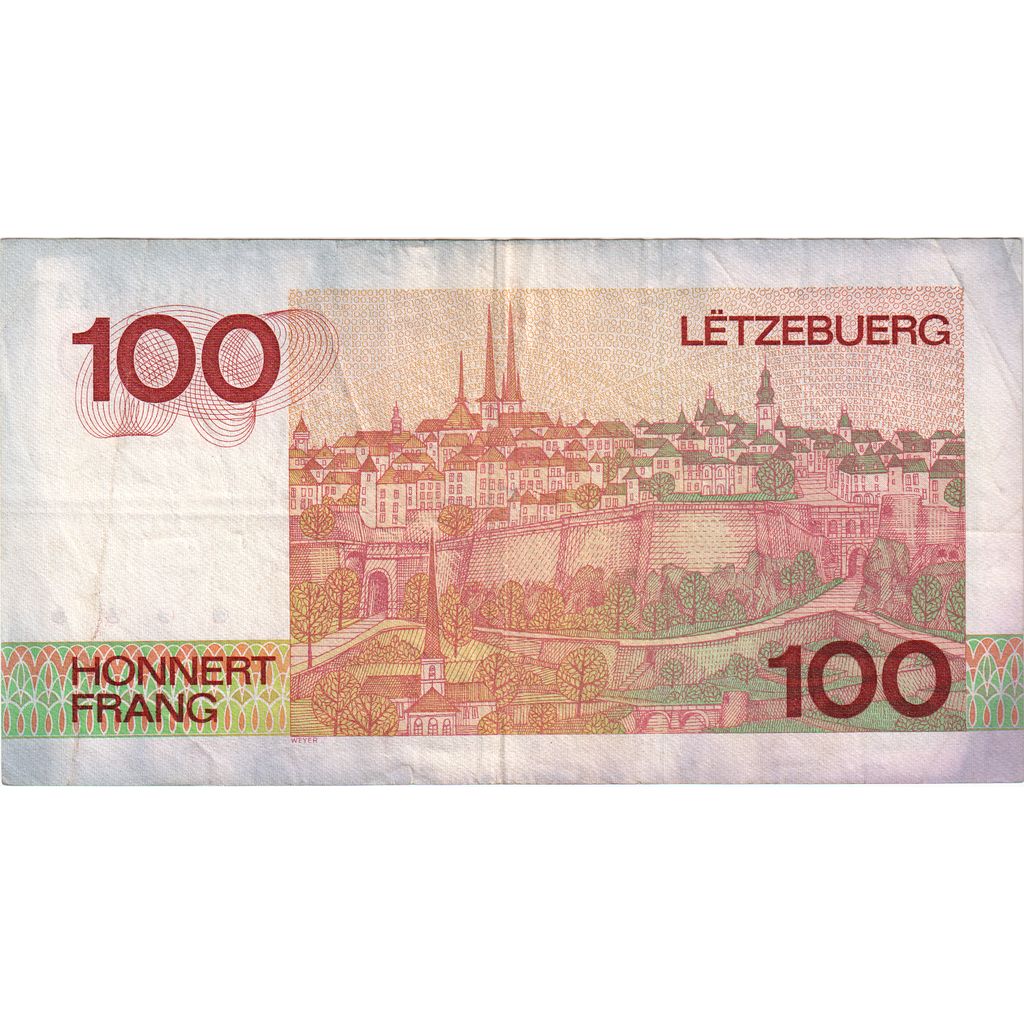 Luxemburg, 100 Francs, SS