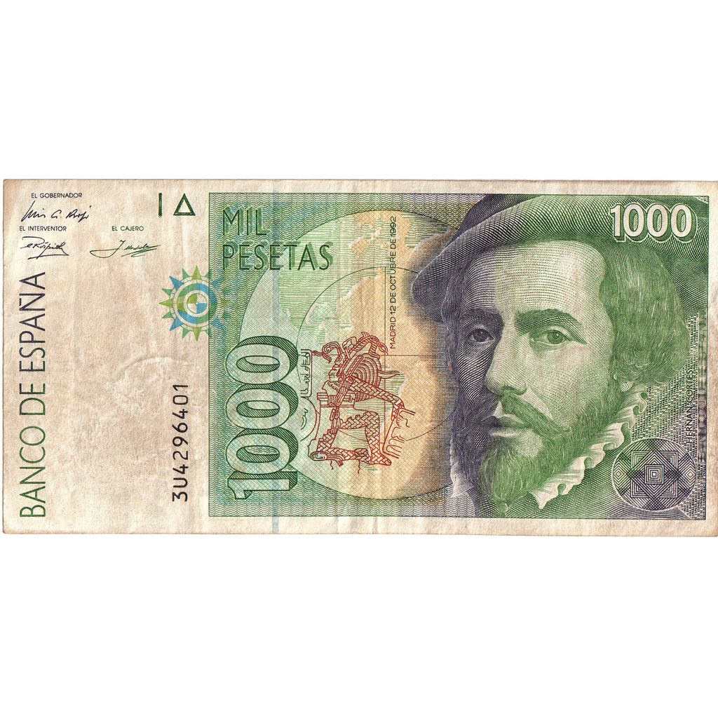 Espanha, 1000 Pesetas, VF(30-35)