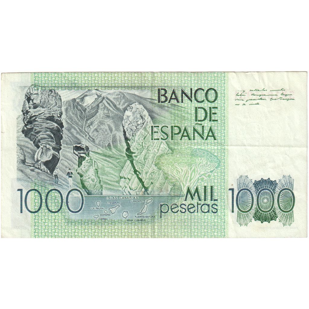 Spain, 1000 Pesetas, 1979-10-23, EF(40-45)
