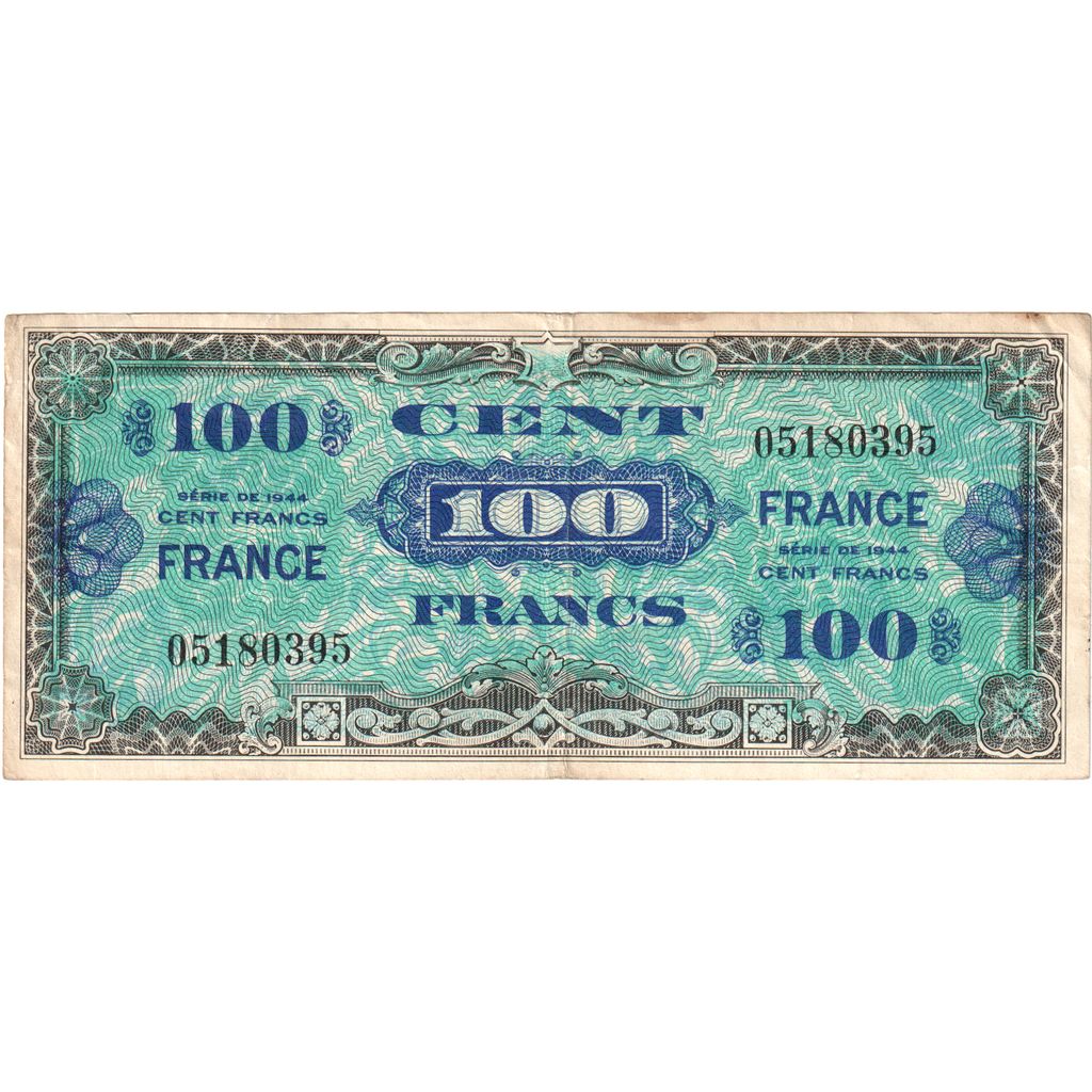 Frankrijk, 100 Francs, 1945 Verso France, 05180395, TB+