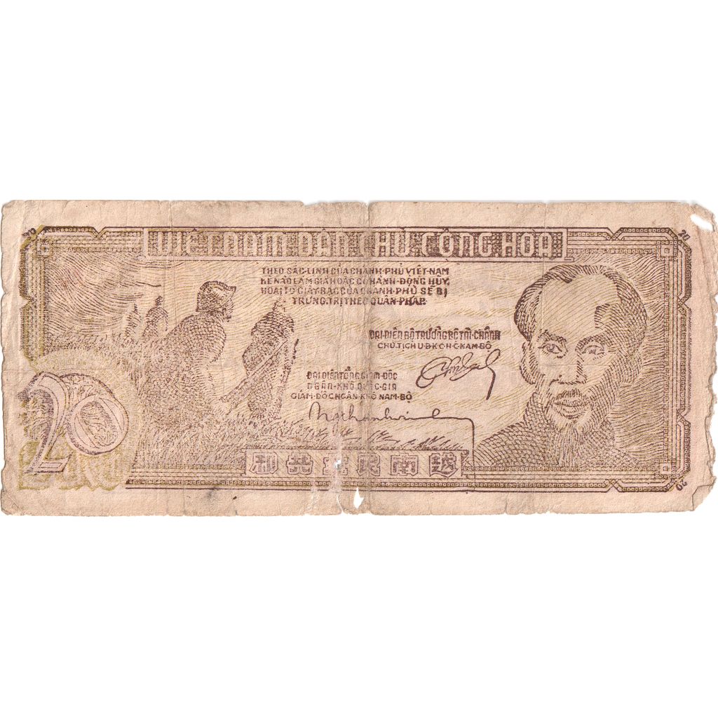 Vietnam, 20 D<ox>ng, VF(20-25)