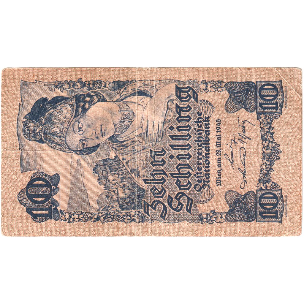 Austria, 10 Schilling, 1945-05-29, BC+