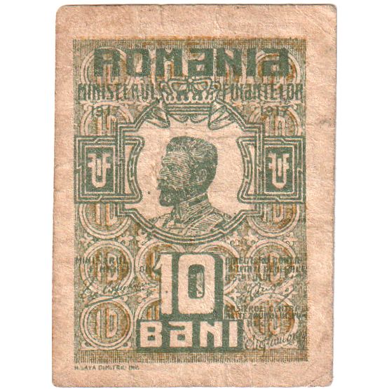 Rumanía, 10 Bani, BC+